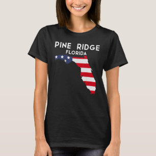 Pine Ridge Florida USA State America Travel Florid T-Shirt