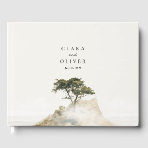Pine Slate Serif Script Cypress Coast Wedding Guest Book