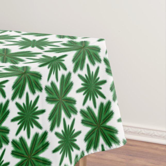 Pine Snowflakes Tablecloth (3 Sizes) (In Situ)
