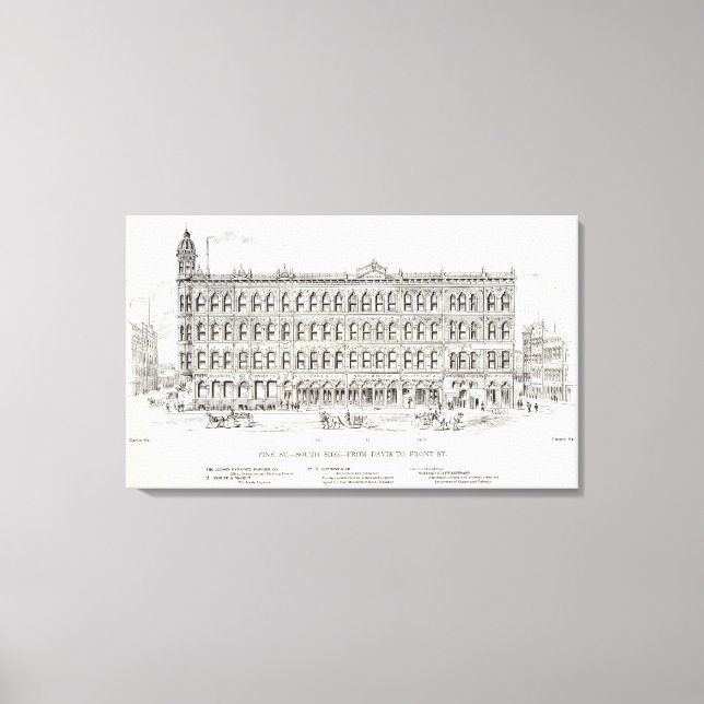 Pine South side Davis and Front Canvas Print (Front)