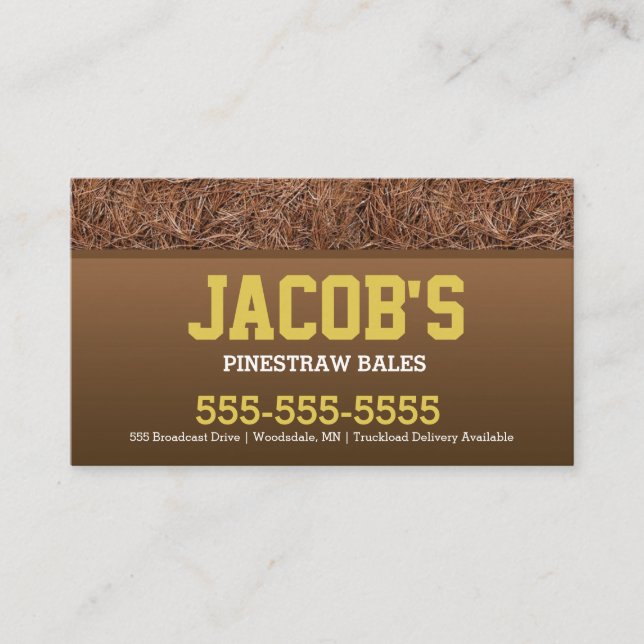 Pine Straw Business Card (Front)