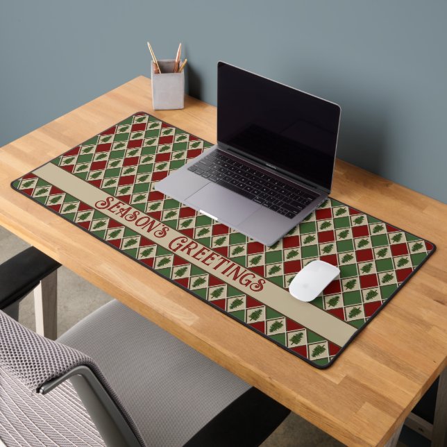 Pine Tree and Harlequin Desk Mat (Office 2)