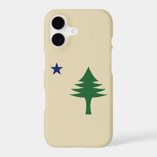 Pine tree and star 1901 flag of Maine State
