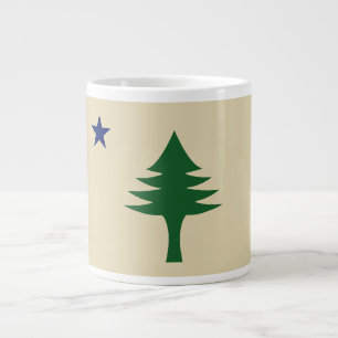 Pine tree and star 1901 flag of Maine State Large Coffee Mug