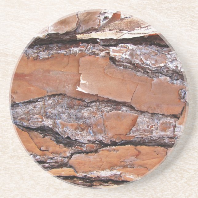 Pine Tree Bark Coaster (Front)