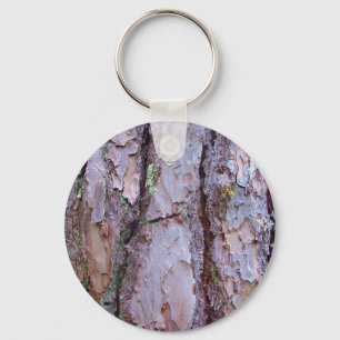 Pine Tree Bark Key Ring