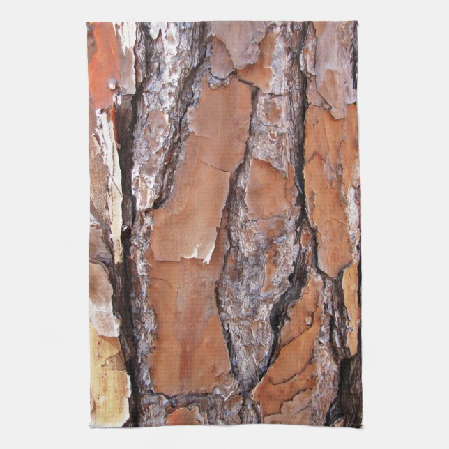 Pine Tree Bark Kitchen Towel (Vertical)