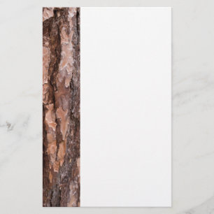 Pine tree bark texture stationery