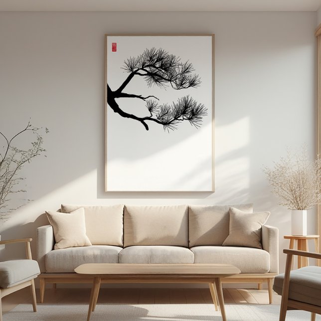 Pine Tree Branch - Zen Wall Art - Minimalist Decor (Creator Uploaded)