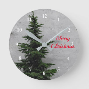 Pine Tree Christmas 36 Clock