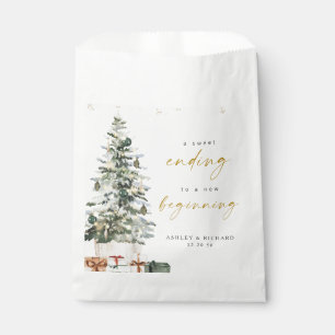 Pine Tree Christmas Wedding Favour Bag