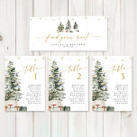 Pine Tree Christmas Wedding Head Table Sign<br><div class="desc">The "Pine Tree Christmas Wedding Head Table Sign" is the perfect addition to your winter or Christmas-themed wedding. Featuring a charming pine tree design, this sign adds a rustic yet elegant touch to your head table, beautifully complementing the holiday season's festive atmosphere. Whether you're hosting a cosy winter wedding or...</div>