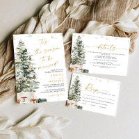 Pine Tree Christmas Wedding