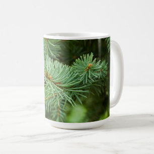 Pine tree closeup coffee mug