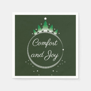 Pine tree Comfort and Joy   Paper Napkins