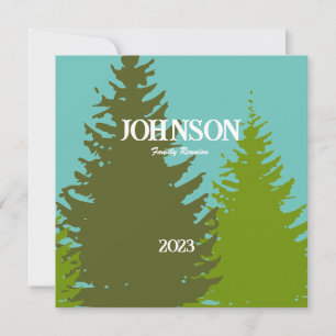 Pine Tree Family Reunion Invitation