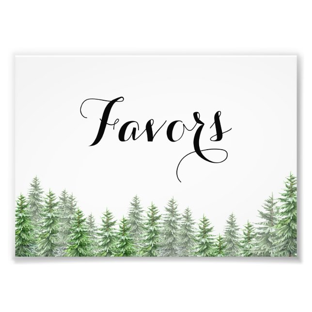 Pine Tree Favours Print (Front)