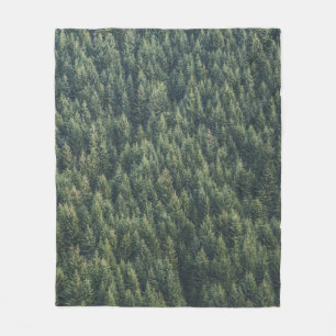 PINE TREE FOREST FLEECE BLANKET
