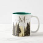Pine Tree Forest Script Name Monogram