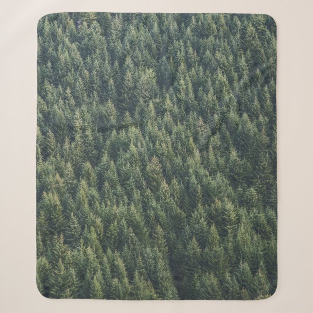 PINE TREE FOREST SHERPA BLANKET (Front)