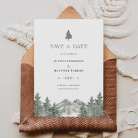 Pine Tree Mountain Wedding Save The Dates
