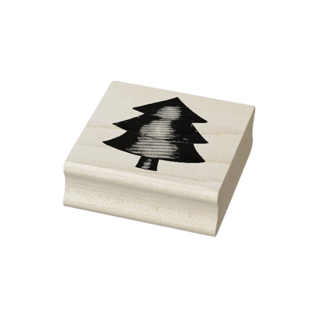 Pine Tree Outdoor Camping Hiking Trees Woods Stamp (Stamp)
