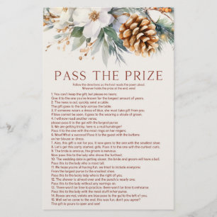 Pine Tree Pass The Prize Bridal Shower Game  Stationery