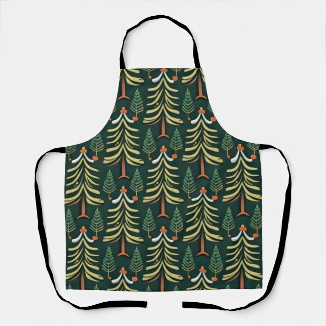Pine tree pattern apron (Front)