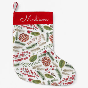 Pine Tree Pattern   Holiday   Christmas Stocking