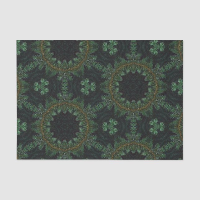 Pine tree pattern tissue paper (Front)