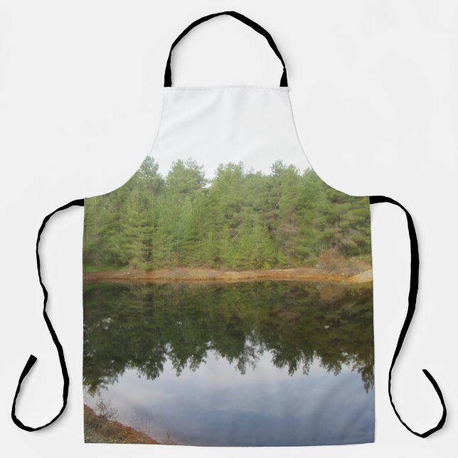Pine Tree Reflection Lake Apron (Front)