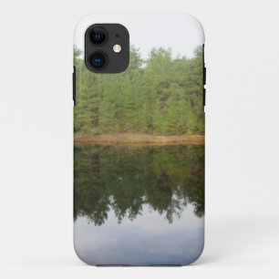 Pine Tree Reflection Lake iPhone 11 Case