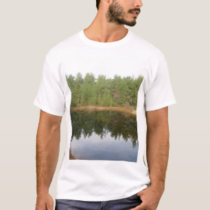 Pine Tree Reflection Lake T-Shirt