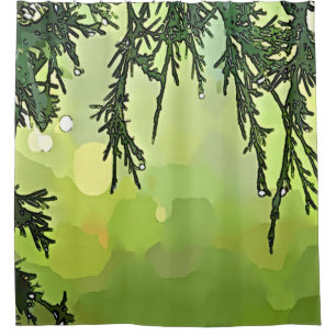 Pine Tree Shower Curtain
