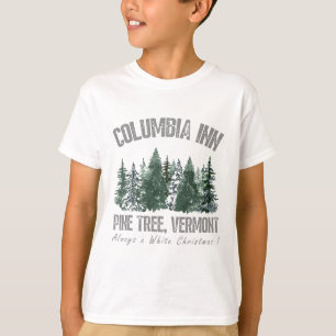 Pine Tree Vermont Always A White Christmas Tree Ho T-Shirt