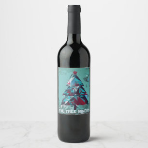 Pine Tree Winery Christmas Tree Edition Wine Label
