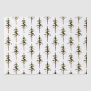 Pine Tree Woodland Forest Tissue Paper