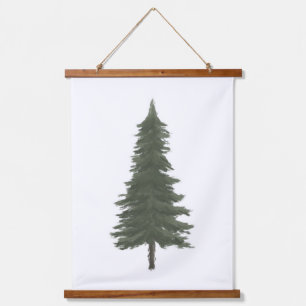 Pine Tree Woodland Nursery Decor Hanging Tapestry