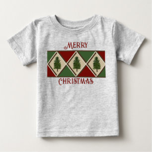 Pine Trees and Harlequin Baby T-Shirt