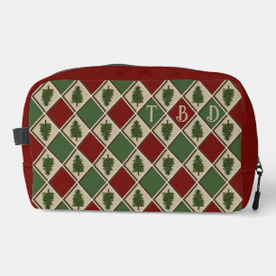 Pine Trees and Harlequin Toiletry Bag