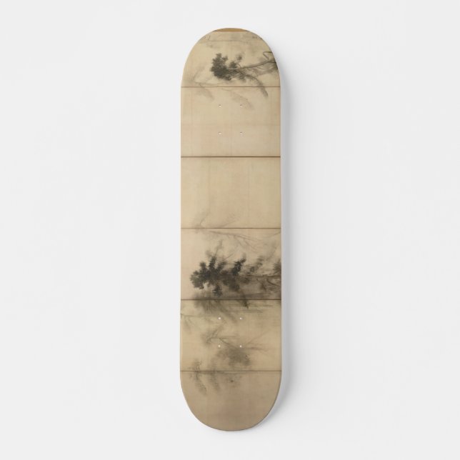 Pine Trees by Hasegawa Tohaku 16th Century Skateboard (Front)