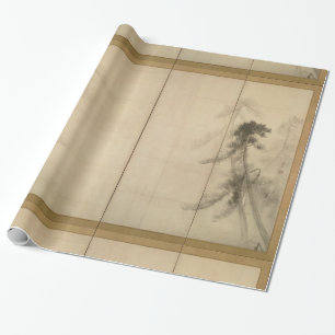 Pine Trees by Hasegawa Tohaku 16th Century Wrapping Paper