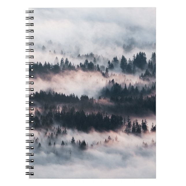 PINE TREES COVERED WITH SNOW NOTEBOOK (Front)