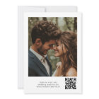 Pine trees elegant minimalist qr code wedding