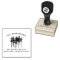 Pine Trees & Family Name Rustic Return Address