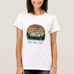 Pine trees forest landscape scene T-Shirt