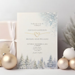 Pine Trees Forest Wedding Invitation
