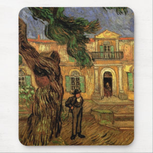 Pine Trees in Saint-Paul by Vincent van Gogh Mouse Mat