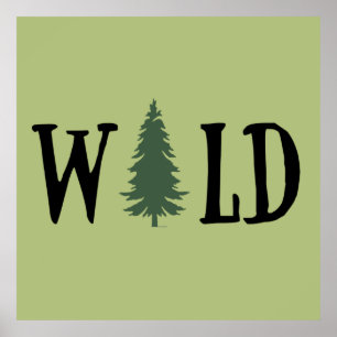 Pine trees Into the forest  Poster