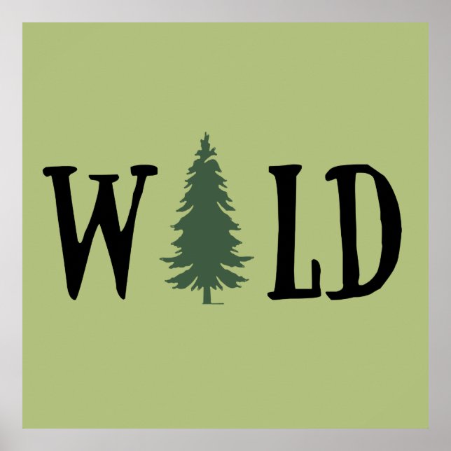 Pine trees Into the forest  Poster (Front)